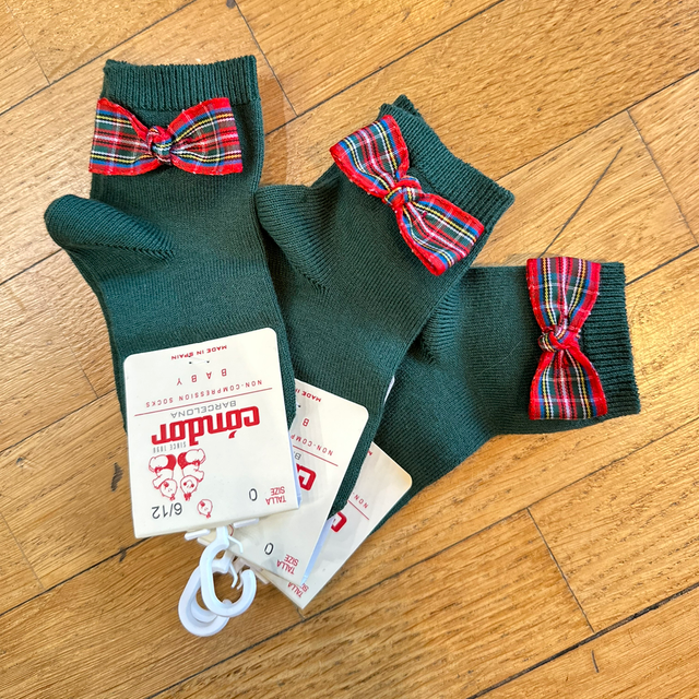 Condor - calza verde fiocco scozzese