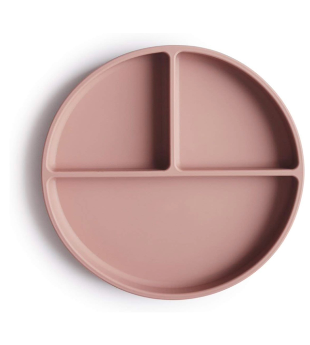 Mushie - Piatto con scomparti e ventosa