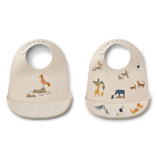 Liewood - Tilda printed bib safari 2pm