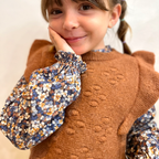 DrKid - gilet lana terracotta