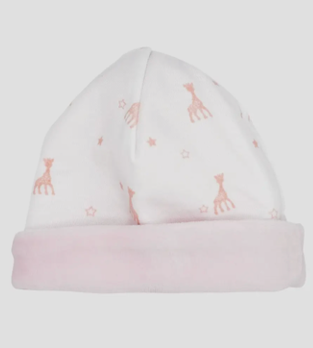 3,7kg - Berretto nascita cotone e ciniglia