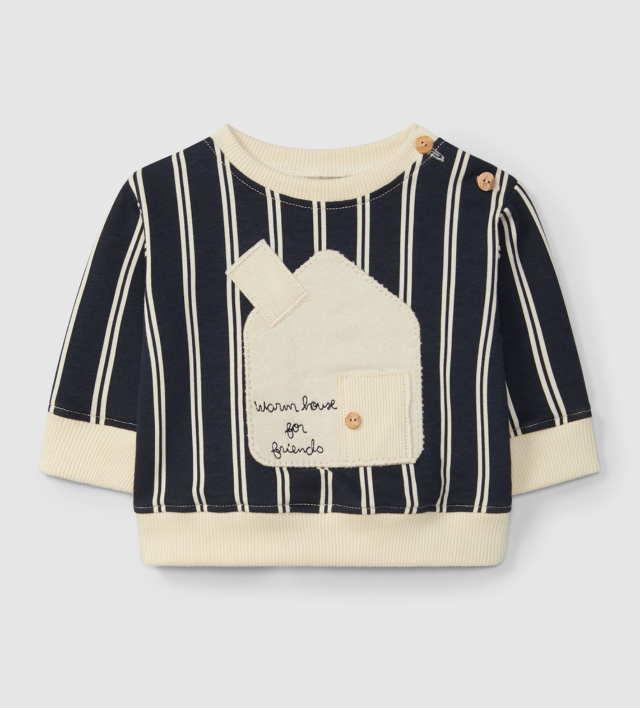 Snug - felpa righe felpata