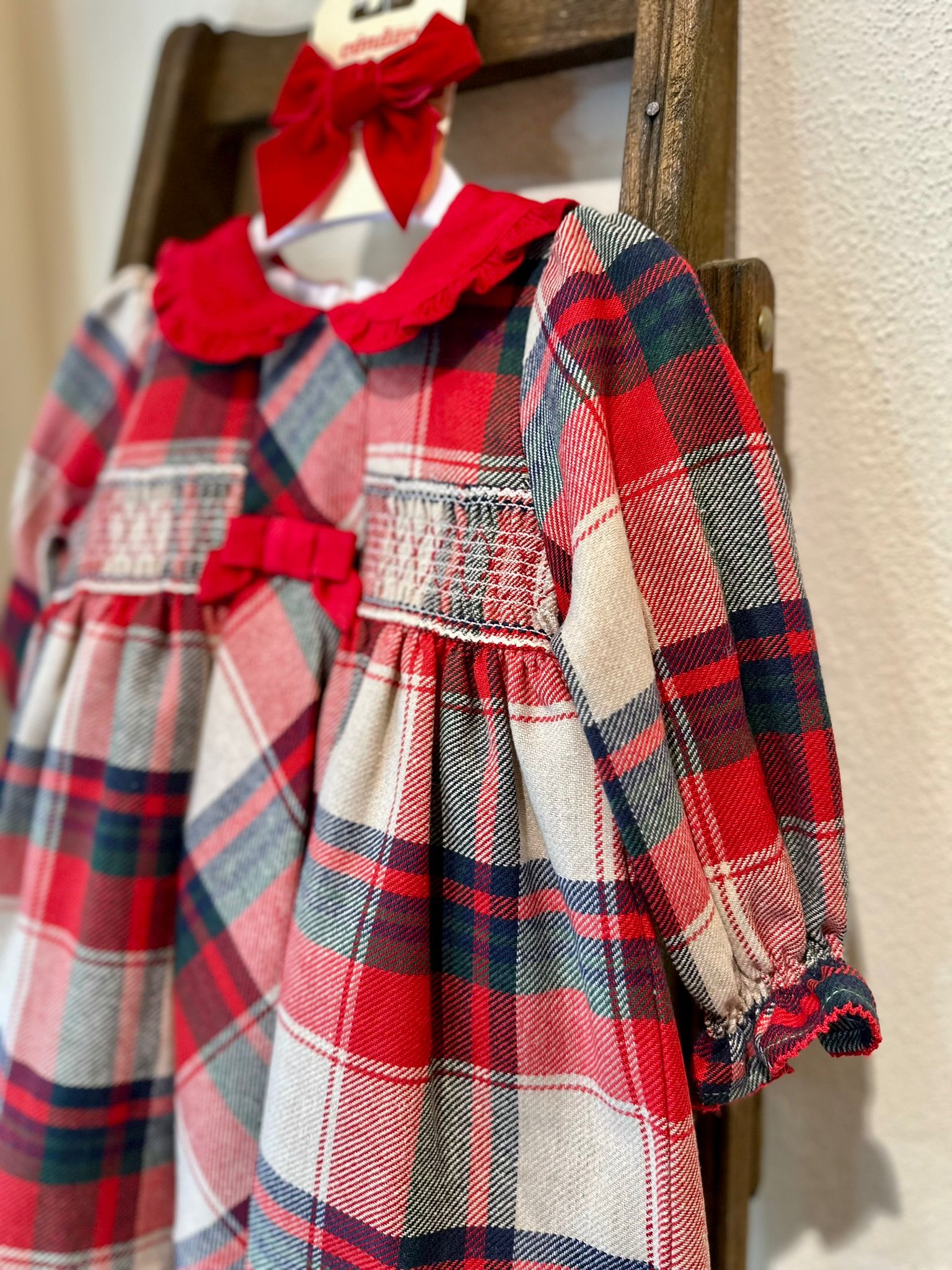 Deolinda - abito rosso tartan
