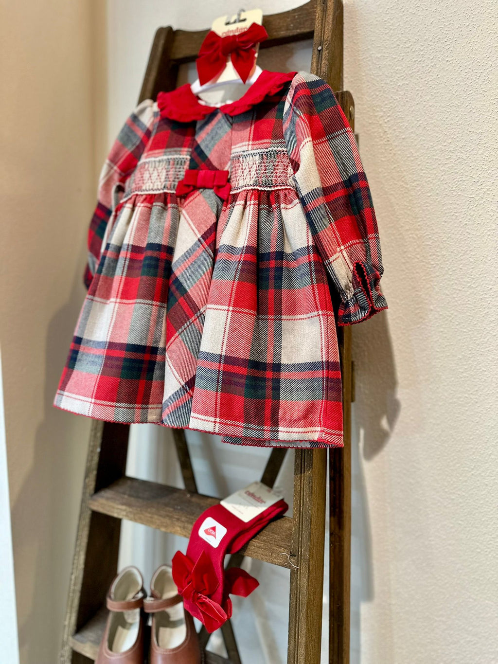 Deolinda - abito rosso tartan