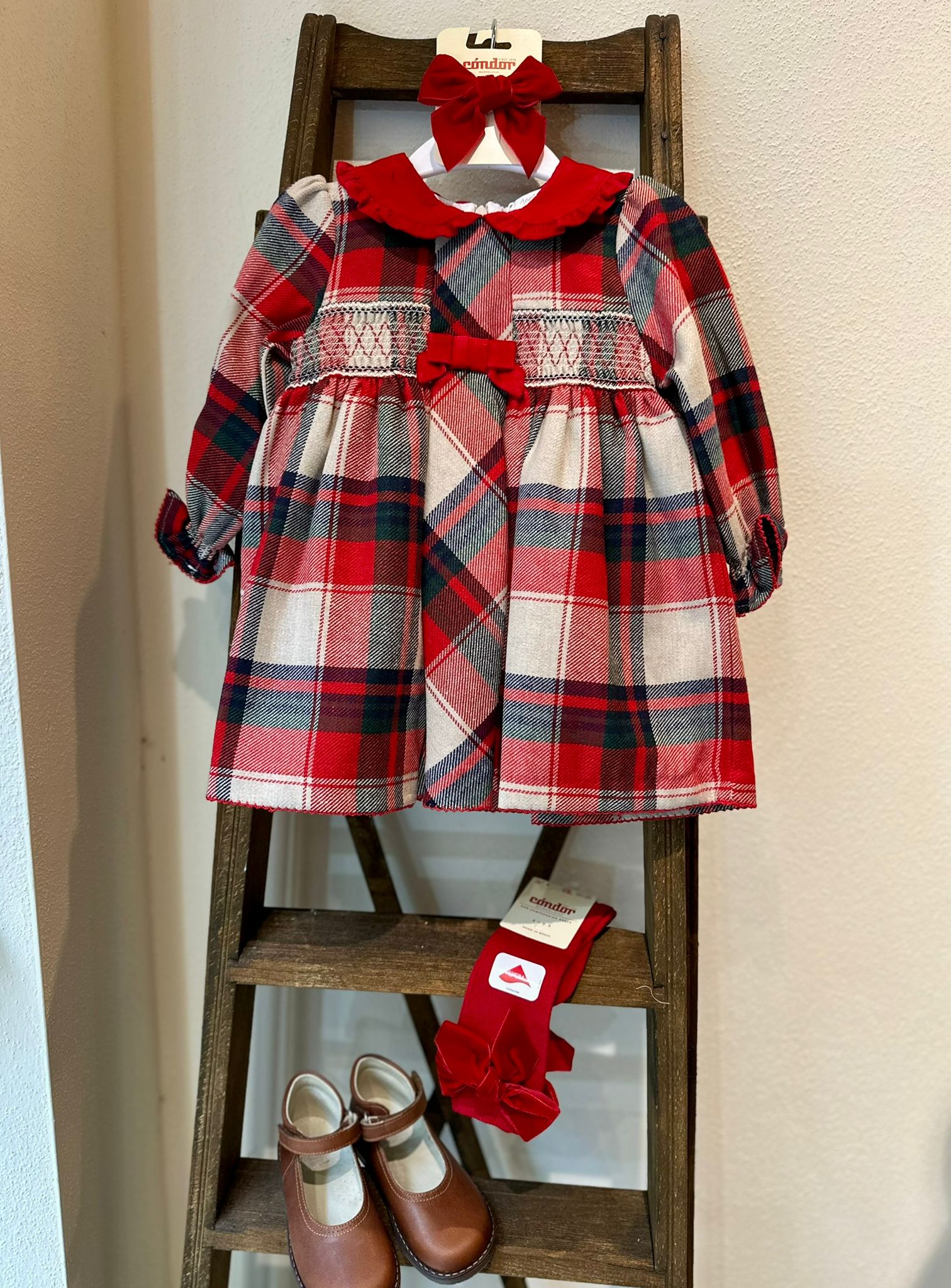 Deolinda - abito rosso tartan